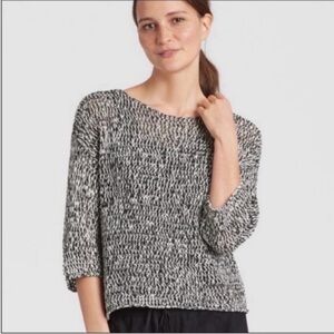 Eileen Fisher Black and White Sweater